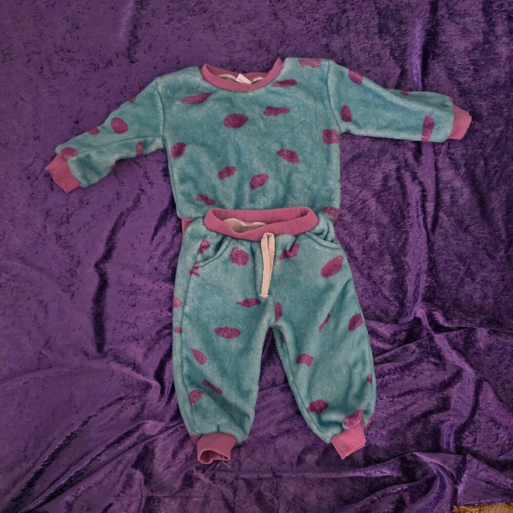 18-24:month fuzzy pajamas kidcore cozy